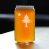 Bevvee Old Maine Flag Beer Can Pint Glass - Original 1901 State of Maine Flag Gifts for Women & Men Mainers - 16 Oz Can Shaped Glasses view 2