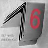 SAGIDAR Digital Sign Seat Card 1-10/20, Metal Table Card Stainless Steel, Tent Style Table Numbers for Cafs, Restaurants, Hotel, Save Space, Long Usage Time (Color : Red, Size : 7.5x6x6.5cm(1-20)) view 3