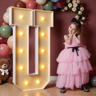 imprsv 4FT Light Up Letters, Large Light Up Letters for Birthday Party Decor, Wedding Decorations, Arch Kit