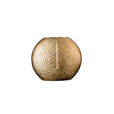 Vases for Flowers Light Luxury Ceramic Vase Desktop Leaves Texture Ornament Living Room TV Cabinet Flower Utensils Modern Home Decoration Unique Flower Vase (Color : A-Large)