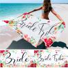 Mixweer 8 Pcs Bride Beach Towel Bridesmaids Beach Towel Set 60 x 30 Inch Bride Tribe Bridesmaid Gift for Wedding Honeymoon Bachelorette Engagement Party view 1