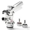 Mefape Keg Coupler, G5/8 U Type Stainless Steel Keg Coupler, Beverage Beer Dispenser for Home Bar Restaurant, with Pressure Relief Valve view 1