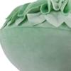 JWH 3D Flower Throw Pillow Cover Decorative Round Floral Cushion Sunflower Pattern for Sofa Couch Bed Bedroom 12 Inch Mint Green Velvet view 4