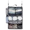 Surblue Hanging Travel Shelves Compression Packing Cube for Carry-on Luggage Suitcase Collapsible with Extension Layer Large Capacity, Grey, XXL view 1