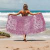 Artsadd Custom Beach Towel with Names, Customized Name Pink Shower Towel Personalized Bath Towel for Kids Girls Boys Bathroom Swimming Pool Accessories 30"X60" Small Towel view 3