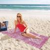 Artsadd Custom Beach Towel with Names, Customized Name Pink Shower Towel Personalized Bath Towel for Kids Girls Boys Bathroom Swimming Pool Accessories 30"X60" Small Towel view 4
