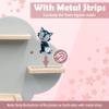 Wall Shelf (Cloud) for Toniebox, Charging Station and 12-18 Tonie Figures, Magnetic Wooden Floating Shelf Compatible with Toniebox MP3 Audio Player & Character, Storage Rack for Kids Play Room view 3