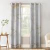 2 Panels Marble Gold Pattern Window Curtains Living Room Kitchen Modern Home Decor Bedroom Treatment Drapes Blackout Curtains WxH/2x89x104inch Window Treatment Set view 4