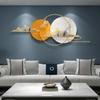AMITVA Creative Handmade Iron Wall Sculptures, Modern Light Luxury Metal Wall Art Decor, Great for Home Hotel Bar Decoration, 150 * 59Cm view 3
