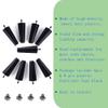 Greaton, 5 Square Plastic Legs, Great and Sturdy Replacement for Sofas, Chairs and Tables, Set of 9 view 2