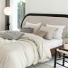 Talasily Linen Duvet Cover King - Linen and Cotton Blend Duvet Cover Set, Soft and Cool, Button Closure, 3 Piece Set, 1 Duvet Cover 104x90 & 2 Pillowcases (Beige, King) view 2