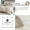 Talasily Linen Duvet Cover King - Linen and Cotton Blend Duvet Cover Set, Soft and Cool, Button Closure, 3 Piece Set, 1 Duvet Cover 104x90 & 2 Pillowcases (Beige, King) view 4