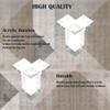Greaton, 6 Square Acrylic Legs, Great and Sturdy Replacement for Sofas, Chairs and Tables, Set of 6 view 2