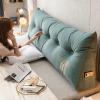 BAHULA Reading Pillows Triangular Wedge Pillow Headboard Backrest Back Cushion Letter Embroidery Reading Support Pillows Daybed Removable Washable,Yellow,180 * 50 * 20cm view 4