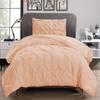 1Pcs Pinch Pleated Comforter Premium Super Soft 400 GSM All Season Pintuck 1000 Thread Count 100% Egyptian Cotton Super King Size (116" x 98") Inch - Blush Pinch view 4