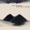 12inch, Black and White 3D Dynamic Sand Art Liquid Motion, Moving Sand Art Picture Round Glass 3D Deep Sea Sandscape in Motion Display Flowing Sand Frame Relaxing Desktop Home Office Work Decor view 4