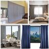 Ceiling Curtain Track, Sliding Door Ceiling Mount Double Curtain Track, Champagne White Aluminum Alloy Room Divider Curtain Rod, for Indoor Balcony/Living Room/Bedroom, with Screw Kit ( Color : Champa view 2