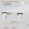 Ceiling Curtain Track, Sliding Door Ceiling Mount Double Curtain Track, Champagne White Aluminum Alloy Room Divider Curtain Rod, for Indoor Balcony/Living Room/Bedroom, with Screw Kit ( Color : Champa view 4