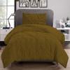 1Pcs Pinch Pleated Comforter Premium Super Soft 400 GSM All Season Pintuck 1000 Thread Count 100% Egyptian Cotton King/Cal King Size (94" x 104") Inch - Taupe Pinch view 4