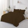 1Pcs Pinch Pleated Comforter Premium Super Soft 400 GSM All Season Pintuck 1000 Thread Count 100% Egyptian Cotton Oversized Super King Size (120" x 98") Inch - Chocolate Pinch view 1