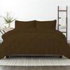 1Pcs Pinch Pleated Comforter Premium Super Soft 400 GSM All Season Pintuck 1000 Thread Count 100% Egyptian Cotton Oversized Super King Size (120" x 98") Inch - Chocolate Pinch view 2