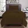 1Pcs Pinch Pleated Comforter Premium Super Soft 400 GSM All Season Pintuck 1000 Thread Count 100% Egyptian Cotton Oversized Super King Size (120" x 98") Inch - Chocolate Pinch view 4