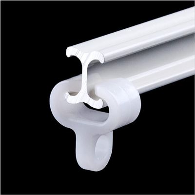 Ceiling Curtain Track, Sliding Door White Ceiling Curtain Track - 3.2/6.5/9.8/13.1/16.4/19.6 ft Long, Gazebo/Patio/Bedroom Sliding Curtain Rod, Flexible Bendable, Easy to Install ( Size : 400cm/4m/13.