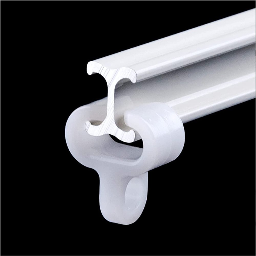 Ceiling Curtain Track, Sliding Door White Ceiling Curtain Track - 3.2/6.5/9.8/13.1/16.4/19.6 ft Long, Gazebo/Patio/Bedroom Sliding Curtain Rod, Flexible Bendable, Easy to Install ( Size : 400cm/4m/13.