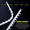Ceiling Curtain Track, Sliding Door White Ceiling Curtain Track - 3.2/6.5/9.8/13.1/16.4/19.6 ft Long, Gazebo/Patio/Bedroom Sliding Curtain Rod, Flexible Bendable, Easy to Install ( Size : 400cm/4m/13. view 4