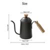 22oz/650ml Coffee Kettle with Lid,Pour Over Coffee Pot Hand Drip Kettle with Long Narrow Spout,Gooseneck Tea Pot for Induction and All Stovetops (Color : White) view 3