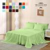 Queen Size 6-Piece Sheet Set 1000 Thread Count Authentic Combed Cotton Bed Sheets fits up to 14-16 inch Deep Pocket (Stripe, Sage Green) view 2
