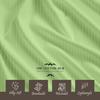 Queen Size 6-Piece Sheet Set 1000 Thread Count Authentic Combed Cotton Bed Sheets fits up to 14-16 inch Deep Pocket (Stripe, Sage Green) view 4