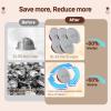Nessus Reusable Kit for Nespresso Pods Vertuo, Reuse Old Coffee Pods for Nespresso Vertuo: 100 Pcs Aluminum Foil Seal Lid, Holder, Brush, Refillable Vertuo Plus Next Capsule Machine(No Pods Come) view 4