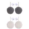 4Pcs Soft Chenille Hanging Hand Towels,Quick Dry Absorbent Hand Towel,Round Hand Towels with Hoop for Bathroom Kitchen view 1