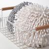 4Pcs Soft Chenille Hanging Hand Towels,Quick Dry Absorbent Hand Towel,Round Hand Towels with Hoop for Bathroom Kitchen view 3