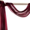 VDS Chiffon Fabric | 35 Yards Continuous | 60 Wide | Sheer Shimmer Glitter Arch Cloth for Wedding Engagement Event Party Banquet Decoration Canopy Arbor Drapery Panel Backdrop DIY (Burgundy) view 4