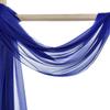 VDS Chiffon Fabric | 15 Yards Continuous | 60 Wide | Sheer Shimmer Glitter Arch Cloth for Wedding Engagement Event Party Banquet Decoration Canopy Arbor Drapery Panel Backdrop DIY (Royal Blue) view 4