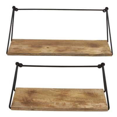 Split P Bar & Loop Shelves Set of 2