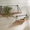 Split P Bar & Loop Shelves Set of 2 view 2