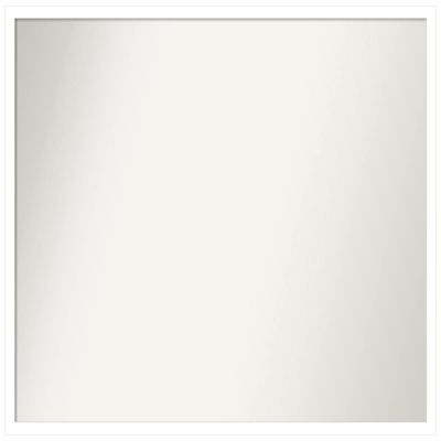 Amanti Art White Bathroom Mirror for Over Sink, 26x33 Custom Made Svelte White Rectangle Vanity Mirror, Large Modern Wood Frame, Hangs Horizonally and Vertically, Wall Decor