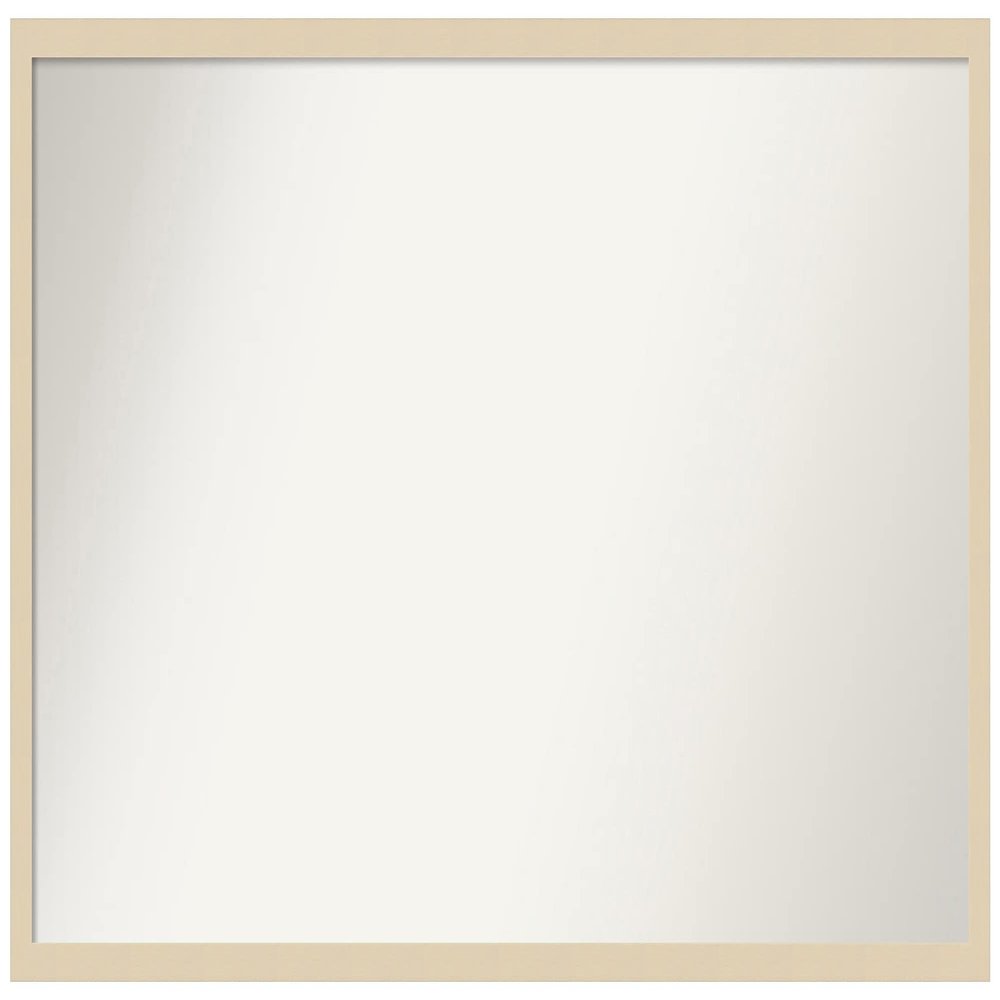 Amanti Art Brown Bathroom Mirror for Over Sink, 22x41 Custom Made Svelte Natural Rectangle Vanity Mirror, Large Modern Wood Frame, Hangs Horizonally and Vertically, Wall Decor