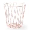 CANMNT Trash Can Nordic Style Iron Hollow Trash Can Household Dry and Wet Separation Waste Paper Basket Toilet Metal Mesh Trash Cans Trash Can Wastebasket view 1