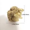 Brass Squirrel Figurines Model,Copper Cute Animals Statue Sculpture Crafts Collection Desktop Ornament Home Sand Table Bookshelf Decor Accessories Study Paperweigh view 2