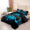 Gamer Bedding Gaming Bedding Sets - Full Size Bedding Sets for Teen Boys Kids Bedding Sets for Boys Full Bed Comforter Sets for Boys Blue,1 Comforter with 2 Pillowcases view 2