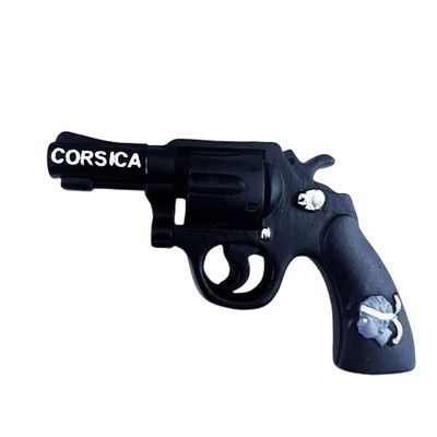 Corsica France Gun Shape Refrigerator Magnet Travel Souvenir 3D Decoration Magnetic Sticker Hand Painted Craft Collection