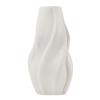 DYPASA Dry Flower Arrangement White Ceramic Vase Modern Geometric Striped Decorative Flower Vase 14.1" Large Tabletop Decor Vases with Base Flower Vase view 1