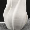 DYPASA Dry Flower Arrangement White Ceramic Vase Modern Geometric Striped Decorative Flower Vase 14.1" Large Tabletop Decor Vases with Base Flower Vase view 3