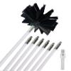 LIYUN Chimney Sweep kit Chimney Brush Set, Chimney Cleaning Brush, Includes 6/9/12/15 610mm Flexible Rods and 1 Chimney Cleaning Heads for Dry Flue Duct,9m (Color : 6 Rods, Size : 410mm) view 1