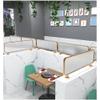 Sxlawesom Commercial Partition Screen Privacy Panels - Plexiglass Protection Screen - Modern Divider Screen for Office, Restaurant, Hotel, Countertop (Color : Gold, Size : 1.3mx60cm) view 2