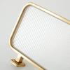 Sxlawesom Commercial Partition Screen Privacy Panels - Plexiglass Protection Screen - Modern Divider Screen for Office, Restaurant, Hotel, Countertop (Color : Gold, Size : 1.3mx60cm) view 4